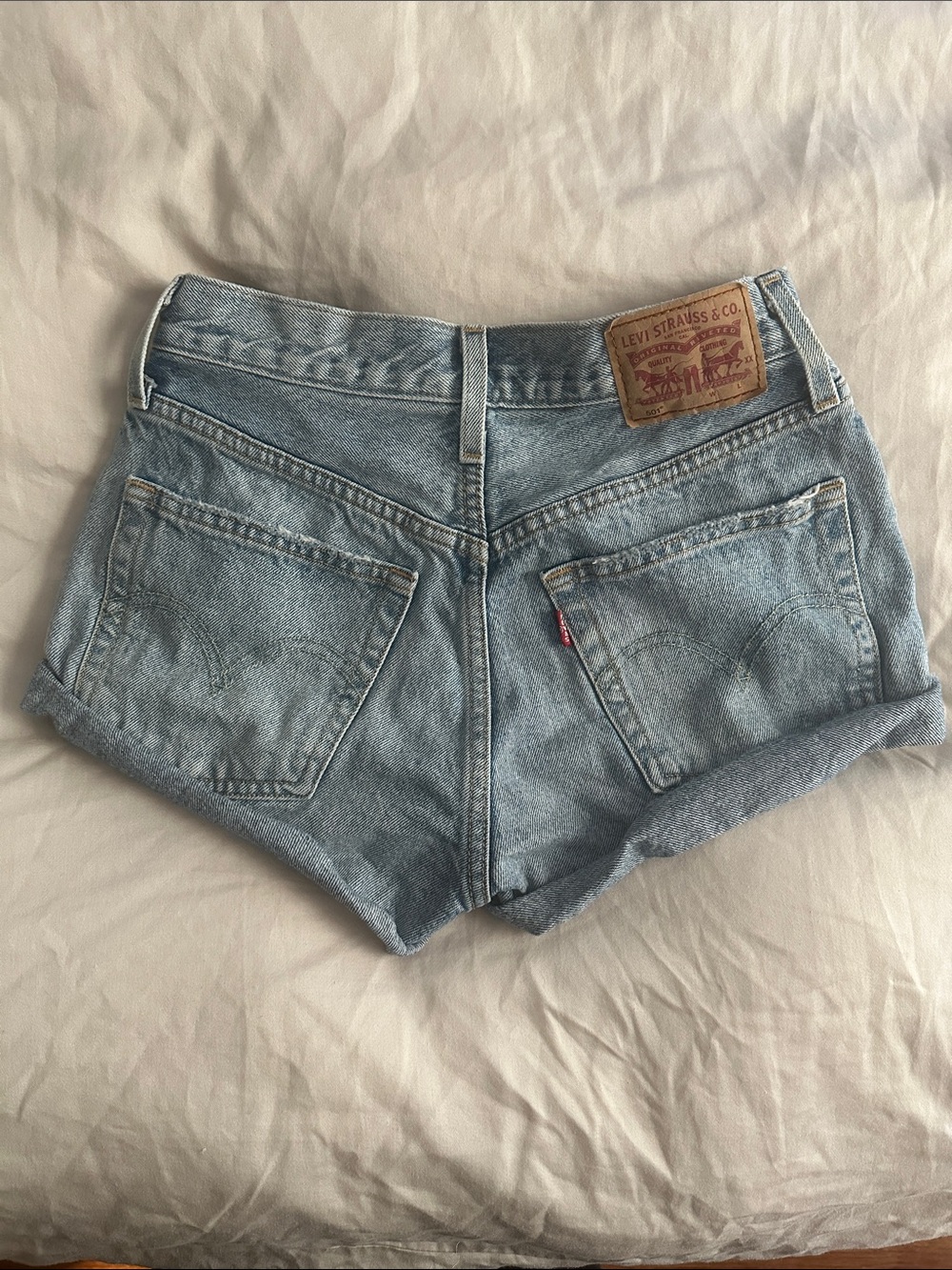 Levi's Light Blue Denim Shorts